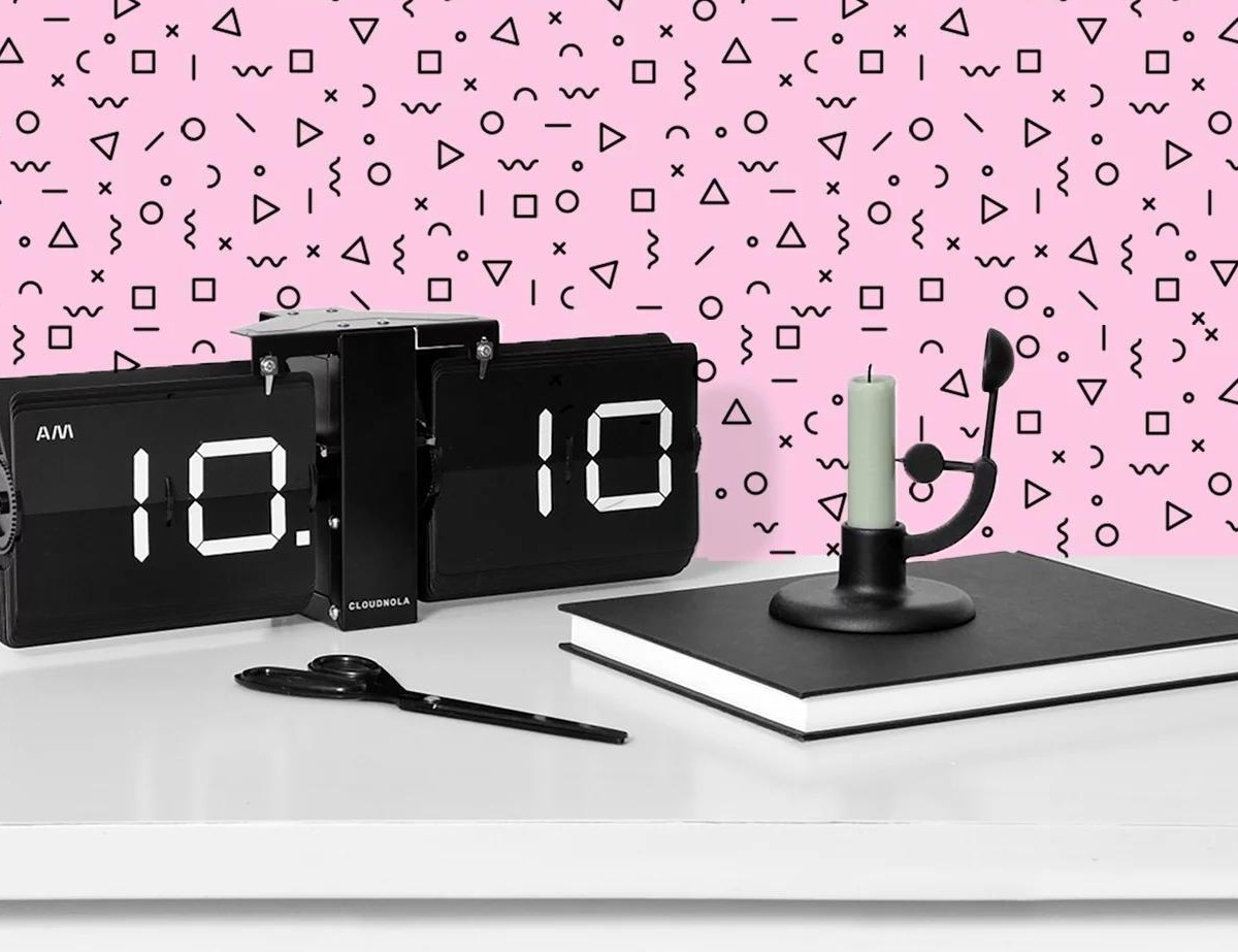 Cloudnola Flipping Out Flip Clock Collection mechanically rotates with the time