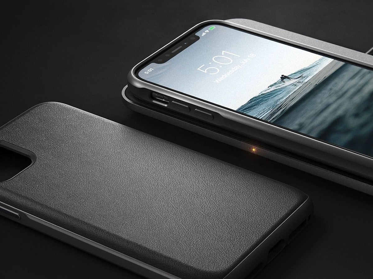 Nomad Active Rugged Defensive iPhone Case is made of water-resistant leather