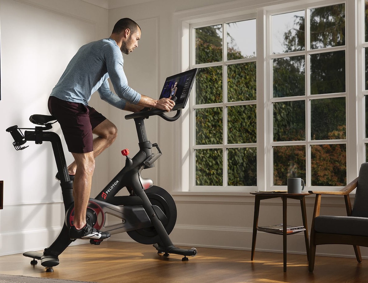 The Peloton Exercise Bike Helps You Sweat at Home