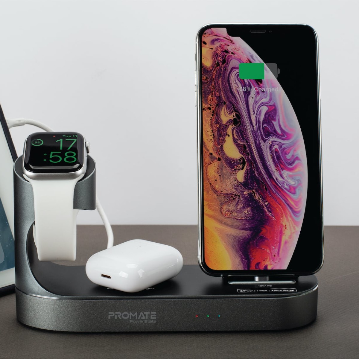 Promate PowerState All-in-One Dock charges and displays all your Apple devices