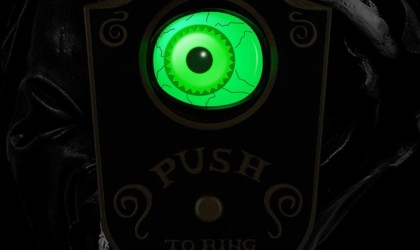 Halloween decorations - Sler Animated Lightup Talking Eyeball Doorbell Cropped