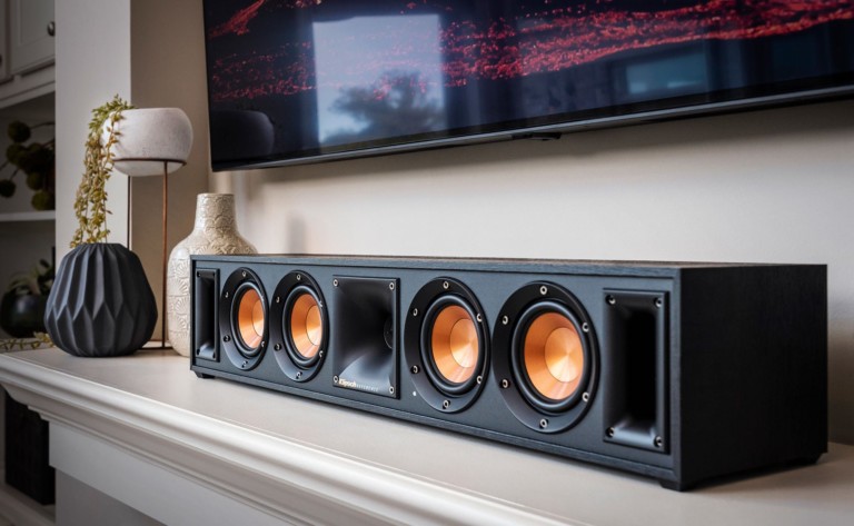 Klipsch RW-34C Wireless Center Channel Entertainment Speaker provides a wire-free home media experience