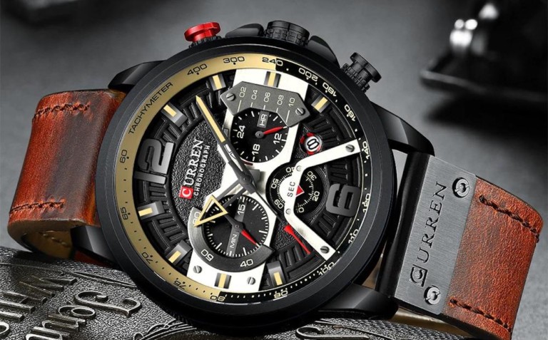 Curren Casual Chronograph Sports Watch is equal parts durable and beautiful