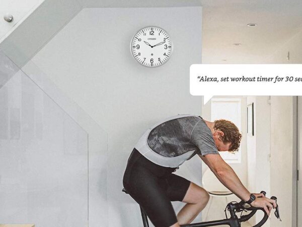 Citizen Clocks CC5012 Smart Wall Clock responds to Amazon Alexa voice commands