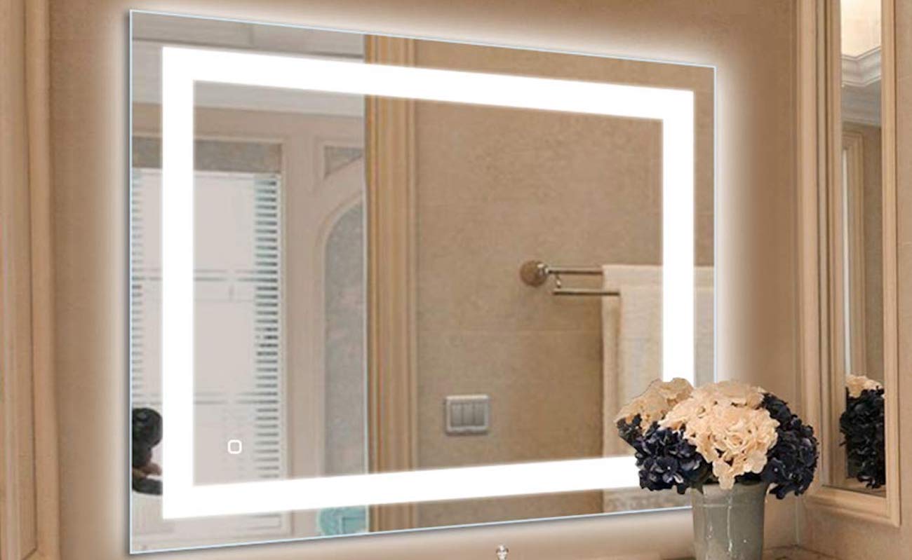 This LED Vanity Mirror Warmly Lights Up Your Bathroom