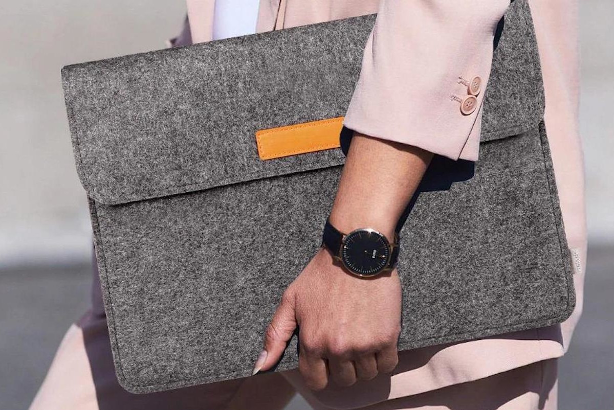 Protective Foldover Felt MacBook Sleeve is as practical as it is stylish