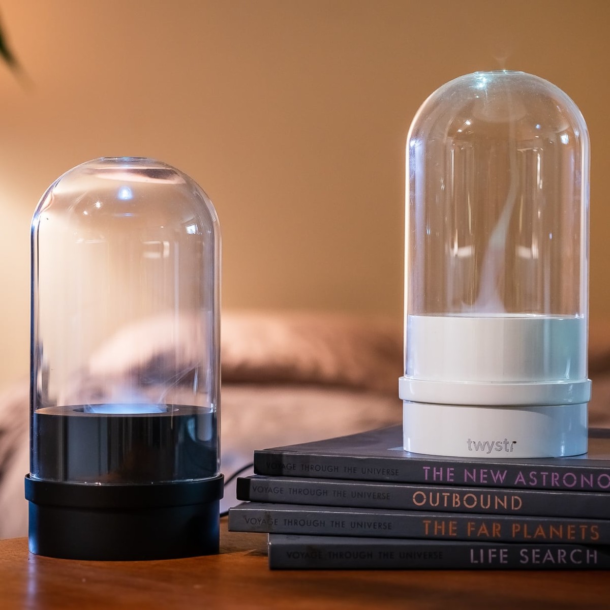 TWYSTR Tornado Diffuser offers function in an artistic container to enhance your senses