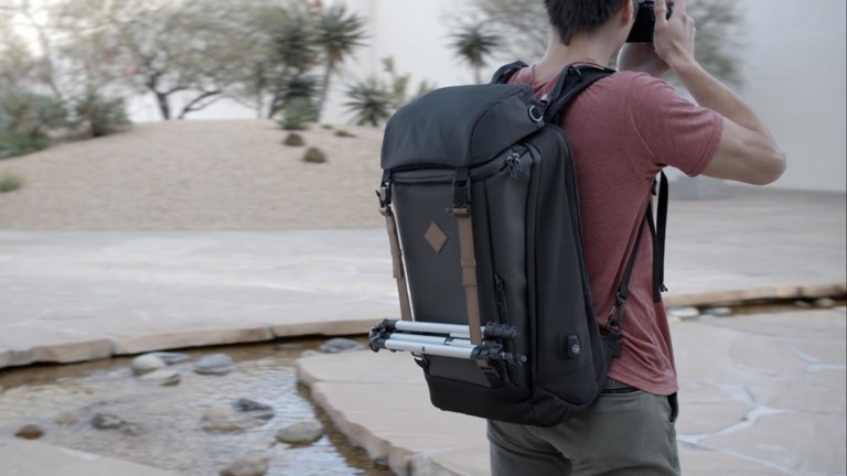 This backpack makes it easy to travel with your camera