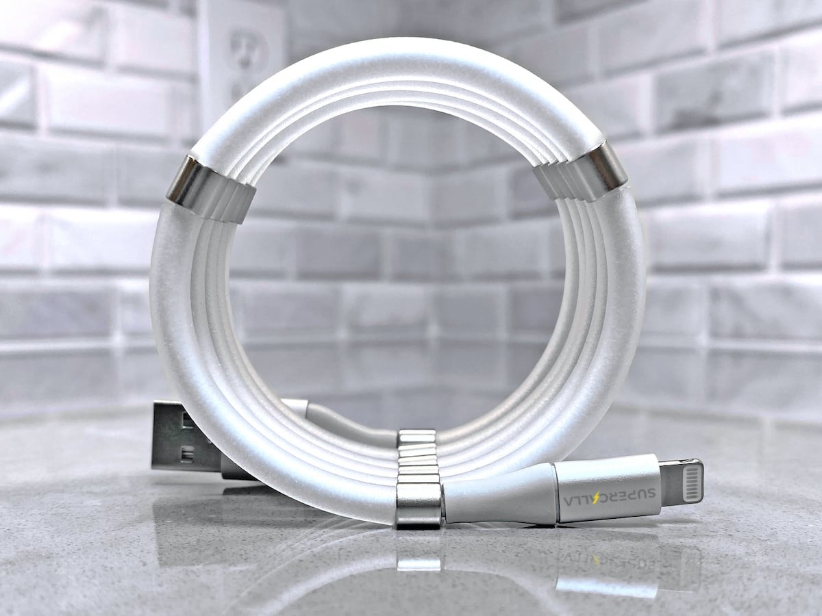 SuperCalla Easy-Coil Charging Cables will keep everything neat and tidy