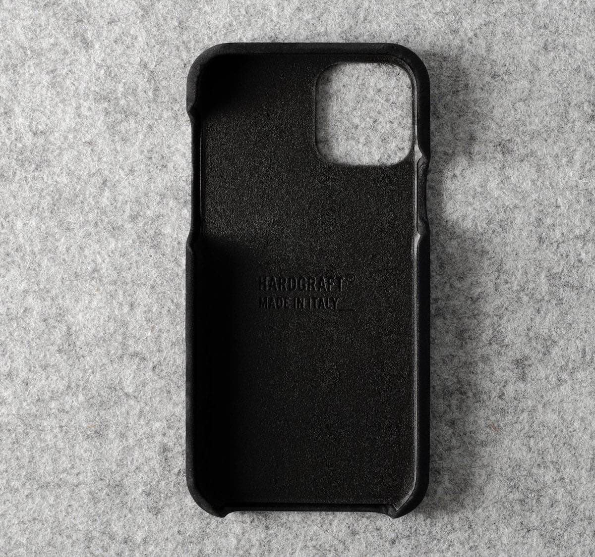 hardgraft Dusty Phone Cover Nubuck iPhone Case snaps right on to stay in place