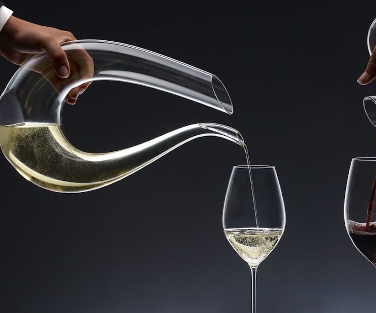 Riedel Amadeo Decanter Wine Holder adds elegance to any bar