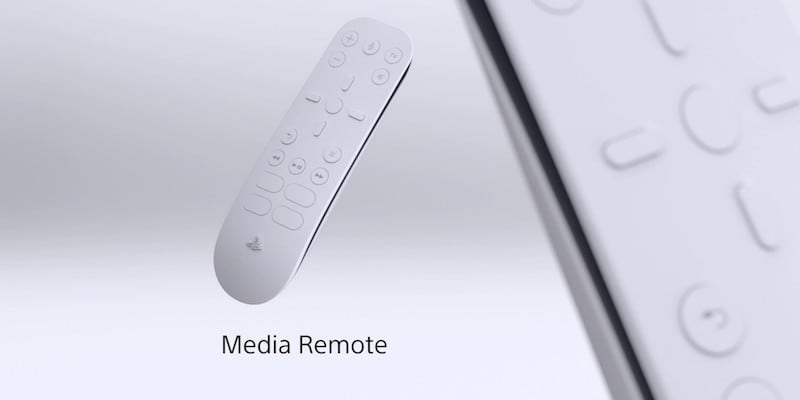 Media remote for PS5