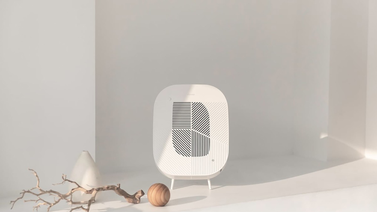 This modern air purifier amps up your home decor