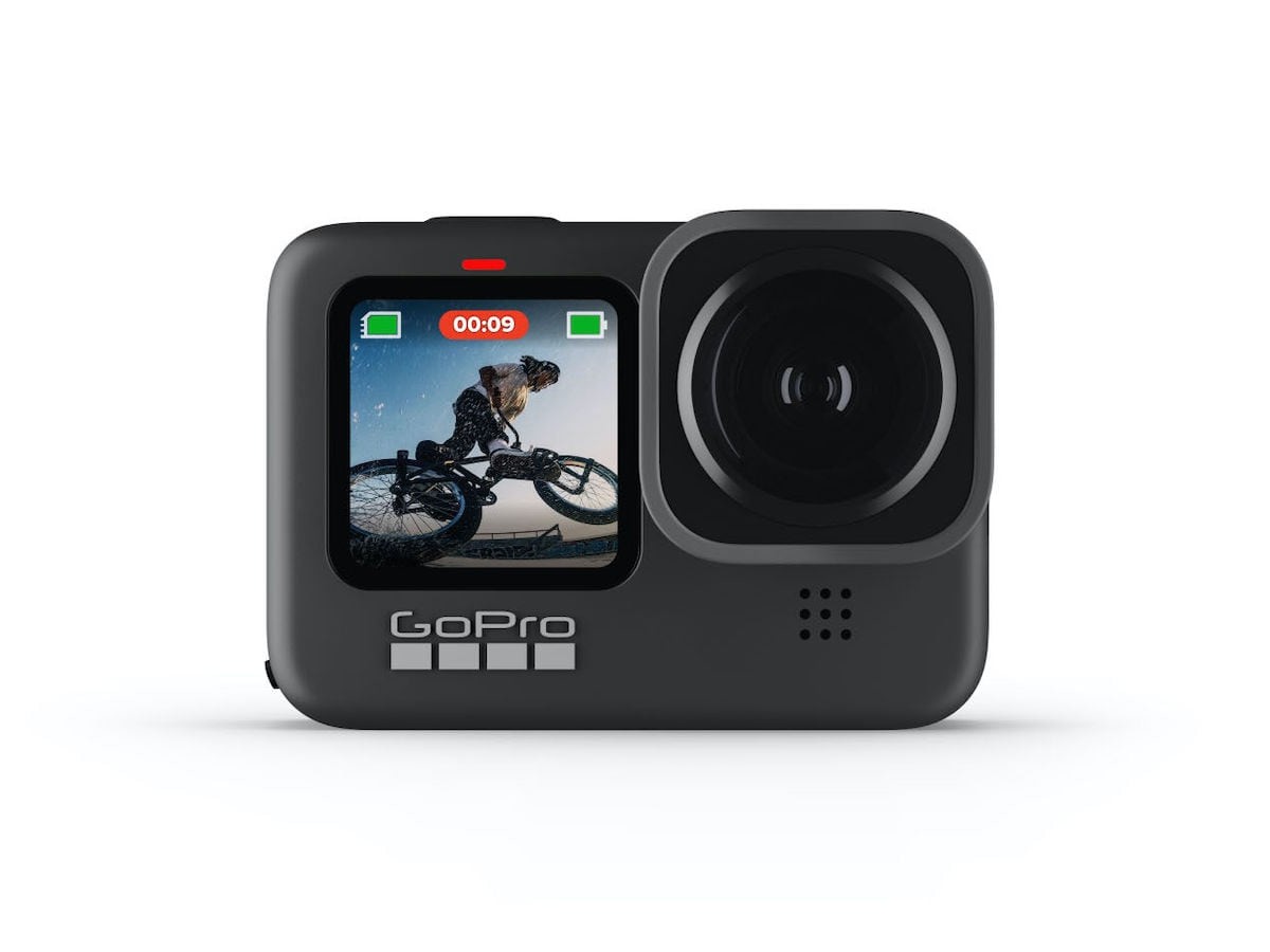 GoPro HERO9 Black 5K action camera has a front display for live