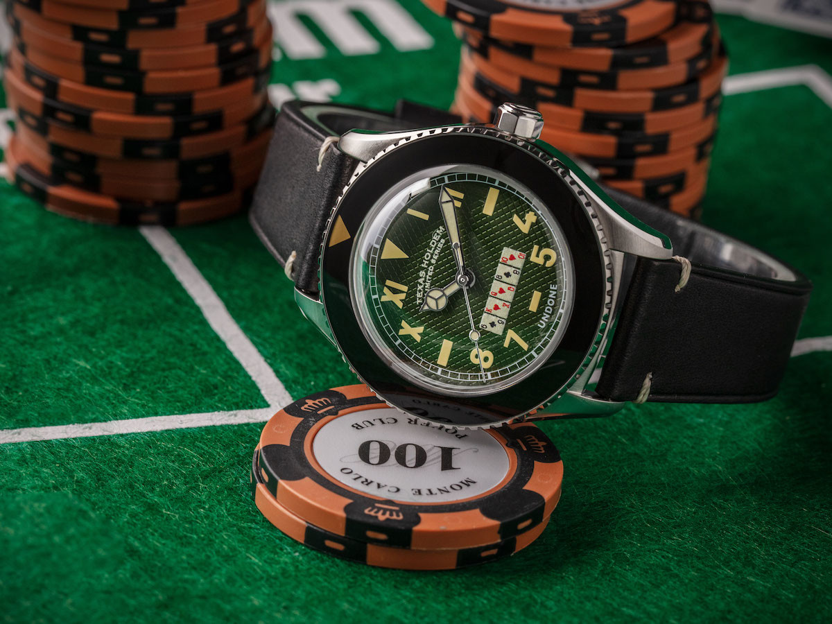 UNDONE Texas Holdem poker-themed watch boasts a Basecamp Cali dial