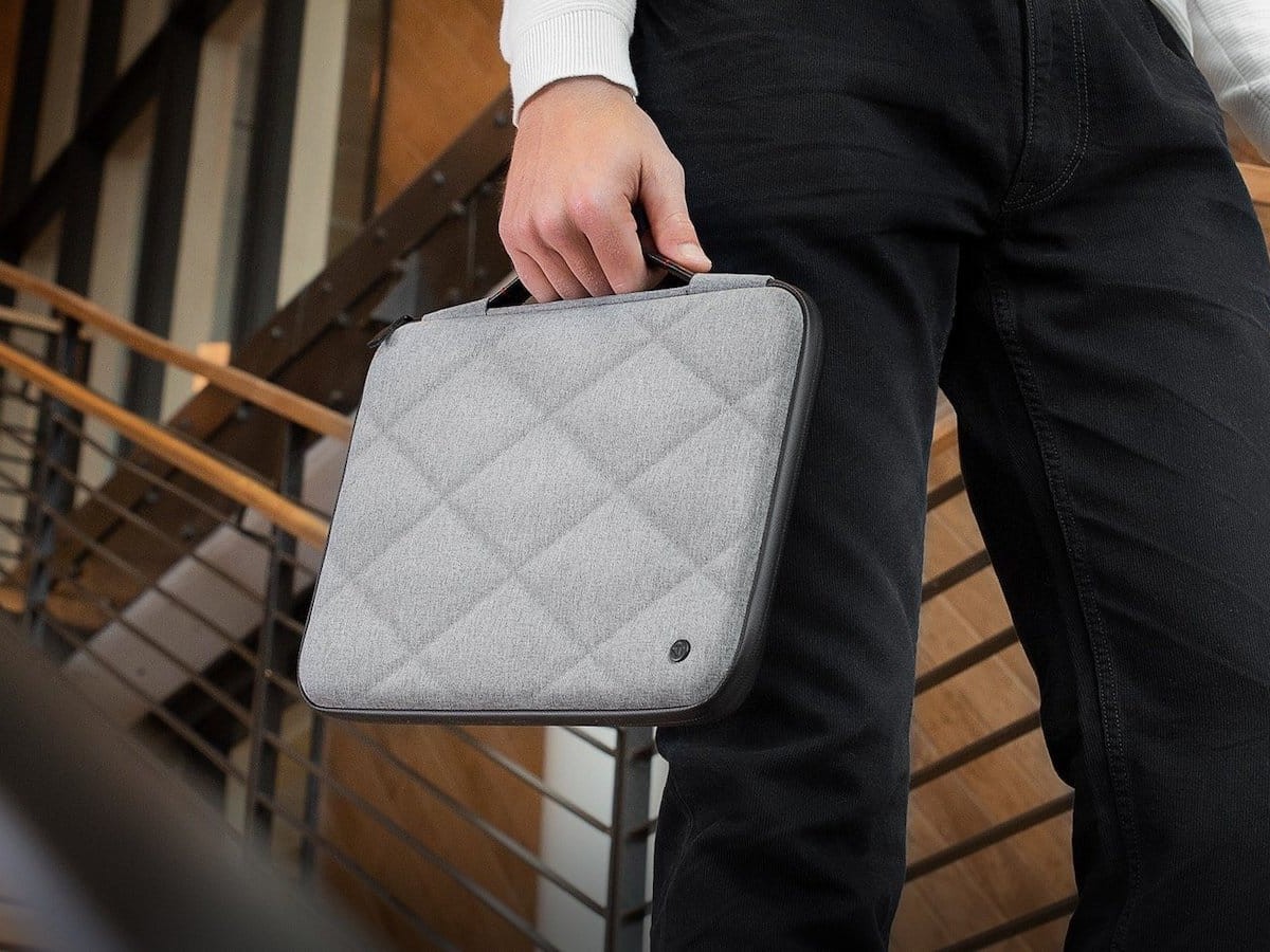 Twelve South SuitCase for MacBook quilted laptop case is tough and water resistant
