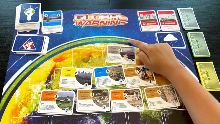 Adventerra Games's Global Warning climate change game cleans the earth & slows rising temps