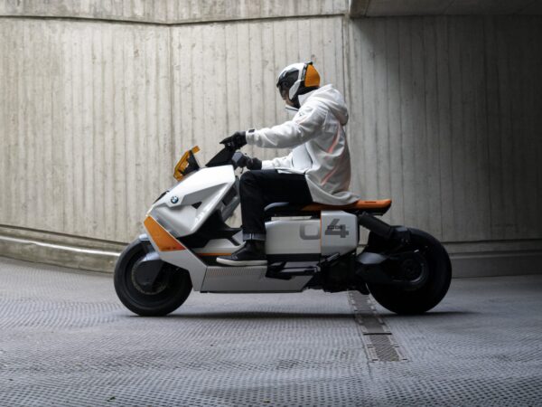 BMW Motorrad Definition CE 04 sit-on eScooter works for transportation & communication