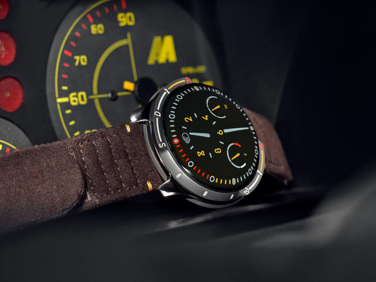 Ressence Type 5X waterproof watch replicates the design of a car’s dashboard