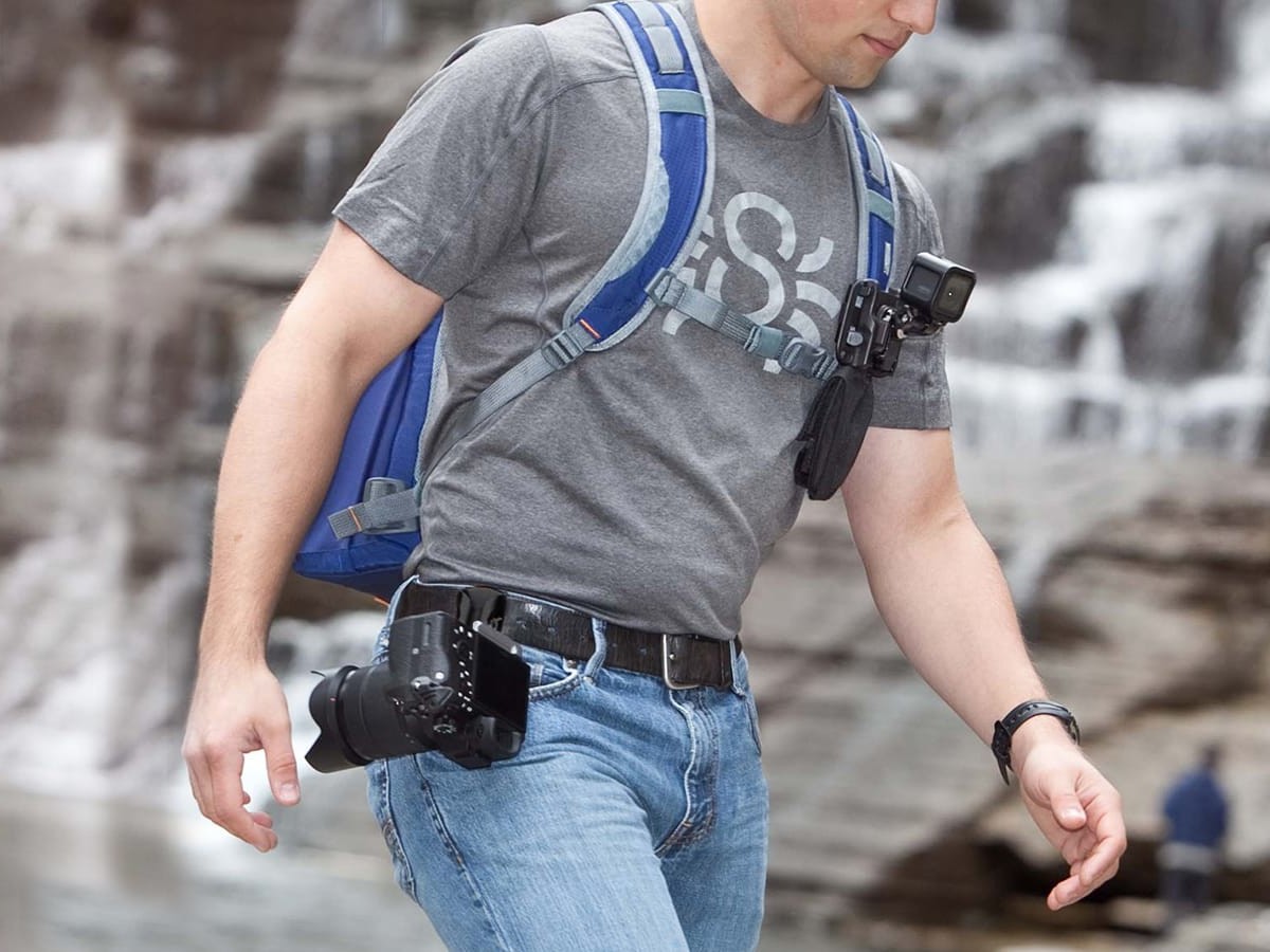 Spider X Backpacker Kit camera holster makes it easy to take your camera on the go