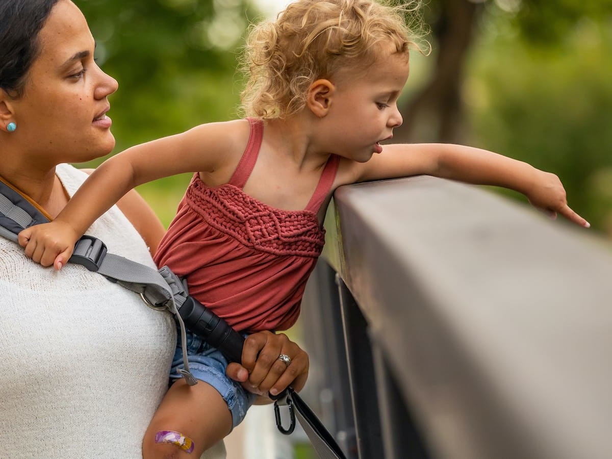 LifeHandle carry anything sling system has an adaptable design for active families