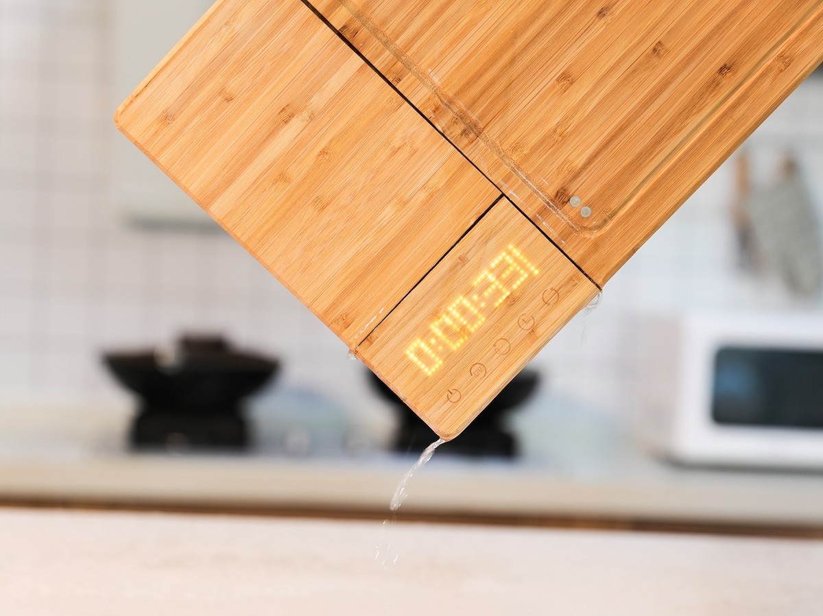 The Yes Company ChopBox smart cutting board features a UV-C light to kill germs & bacteria