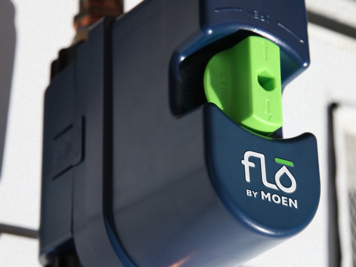 Flo By Moen Smart Water Shutoff protects your home from water damage and leaks