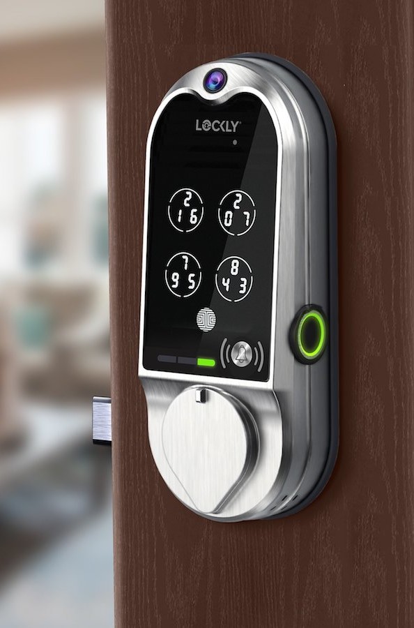 LOCKLY Vision doorbell camera smart lock comes with five secure ways to unlock your door