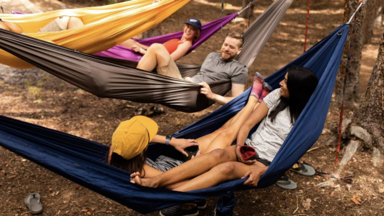 Kammok Roo Double camping hammock sleeps 1 person and easily