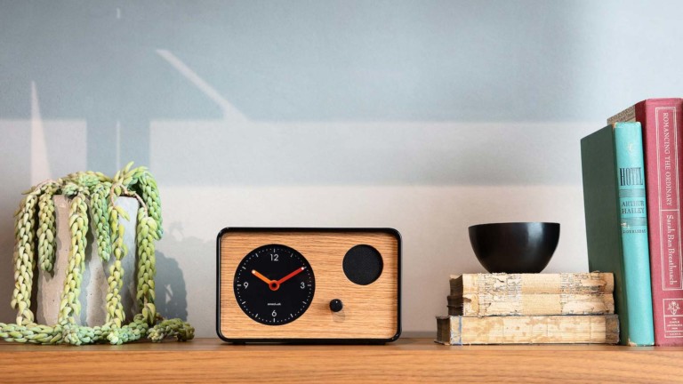 OneClock minimalist analog timepiece wakes you with sonic-science music