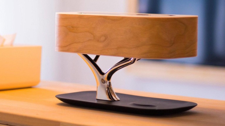 Ciamenr 3-in-1 Tree Lamp is also a wireless charger and speaker