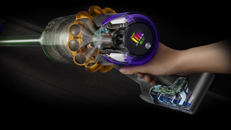 Dyson V15 Detect cordless vacuum uses Laser Dust Detection to reveal dust particles