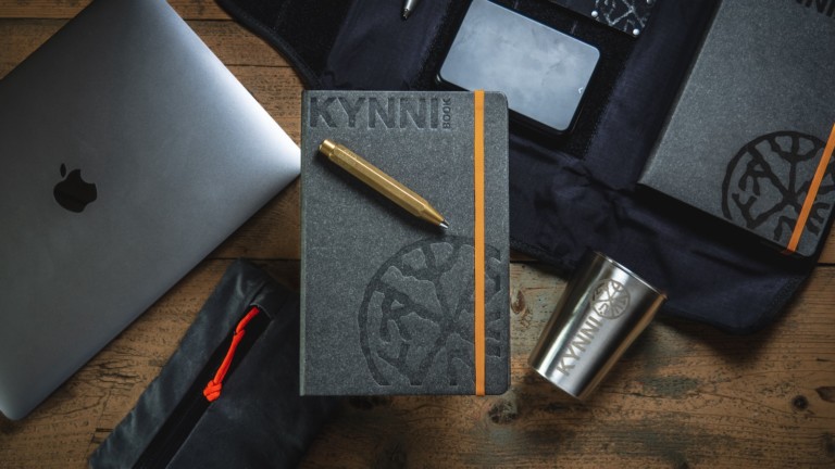 KYNNI Book and Tool Roll Folio travel journal kit memorializes friendships from adventures