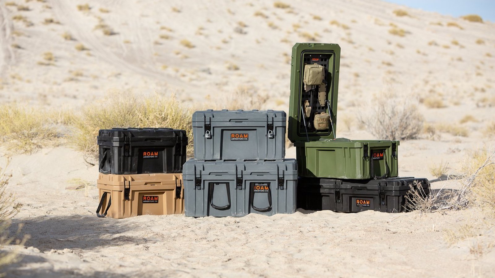 Roam 82L Rugged Case camping container has a waterproof gasket seal to protect your gear