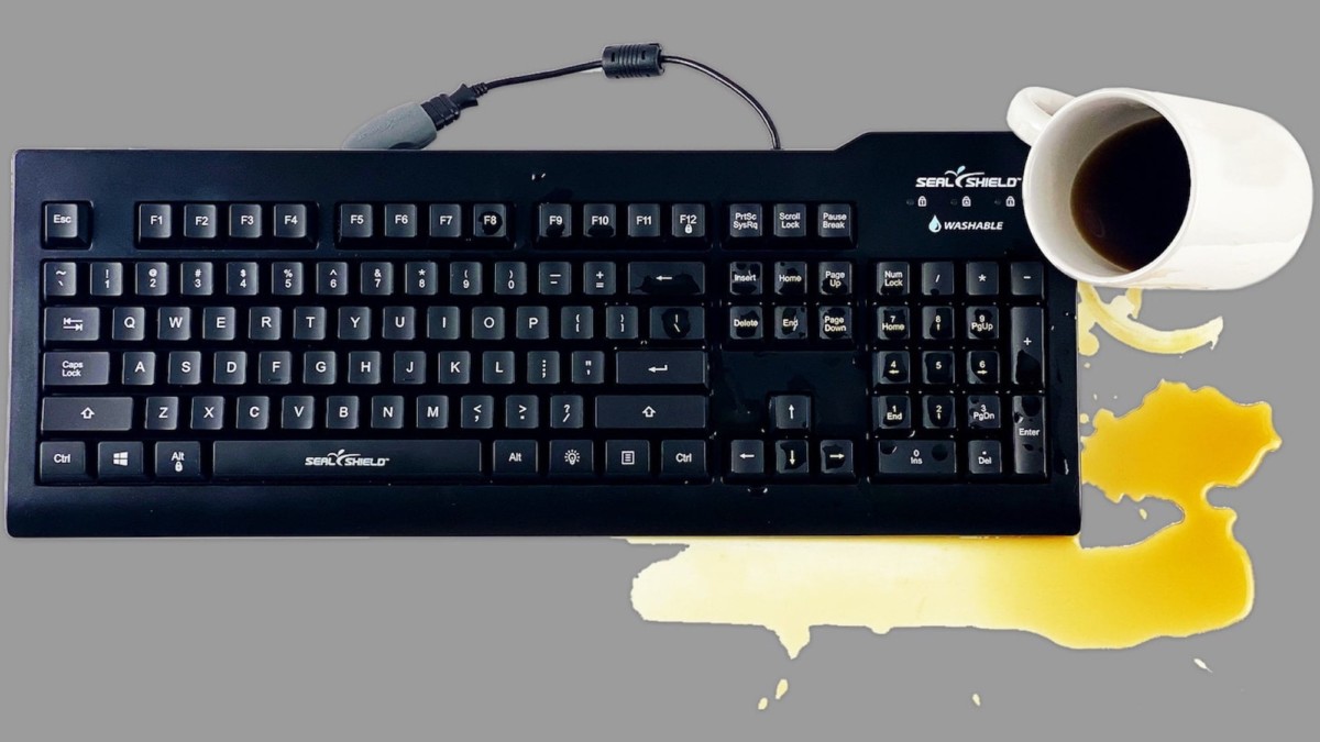 This antimicrobial keyboard is what you want in your office