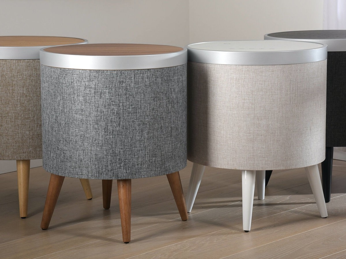 Koble Zain Smart Side Table has a built-in speaker and subwoofer