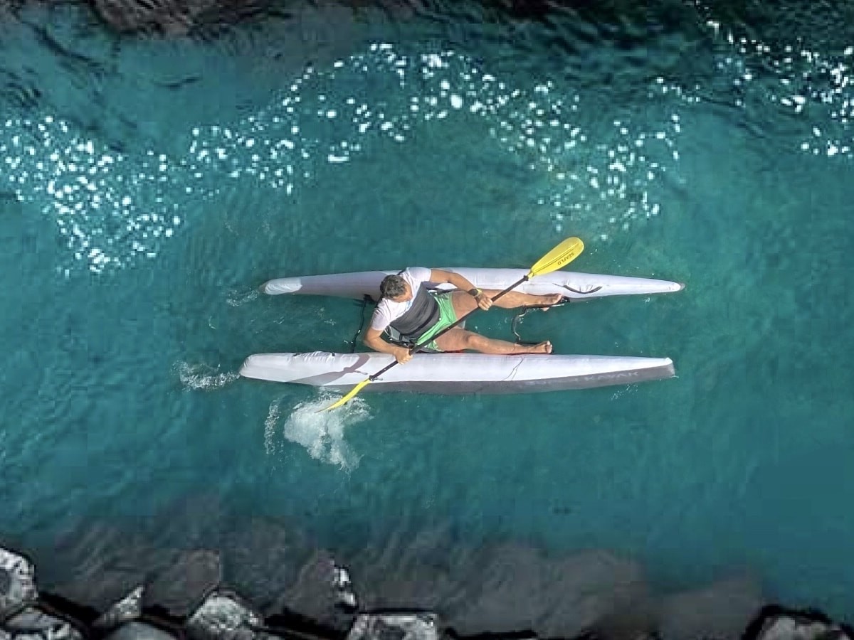Super Kayak combines speed, stability, and portability in one design
