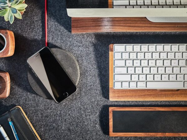 Grovemade Wood Keyboard Tray is a handy landing spot for your Apple wireless keyboard