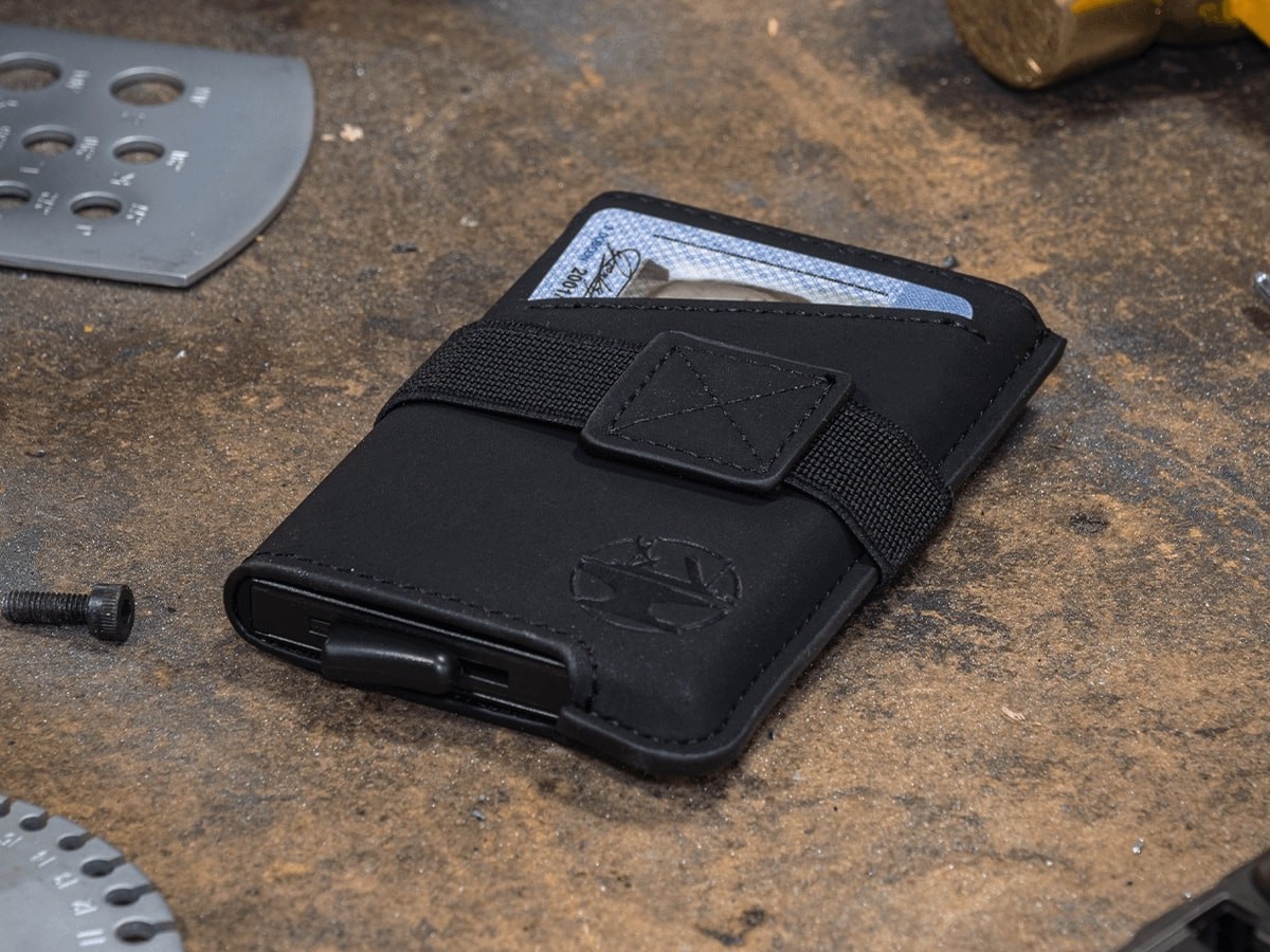 Hacksmith The Smith’s Wallet RFID-blocking cardholder can hold cash, receipts, & 10 cards