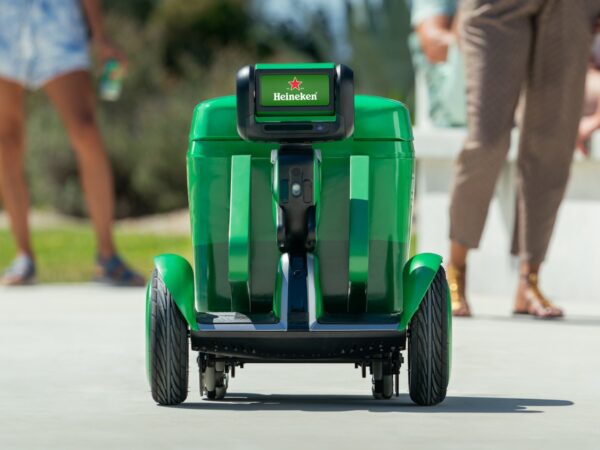 Heineken B.O.T. beer delivery robot follows you (almost) anywhere to keep you refreshed