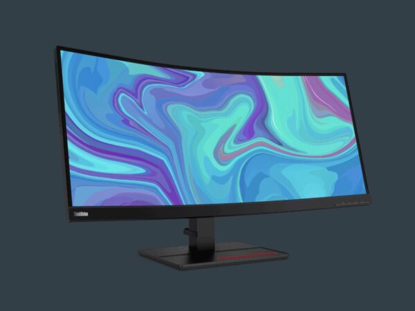Lenovo ThinkVision T34w Monitor has a 1500R curvature and 3,440 x 1,440 resolution