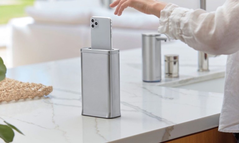 This useful smartphone disinfecting device destroys 99.9% of germs in 30 seconds
