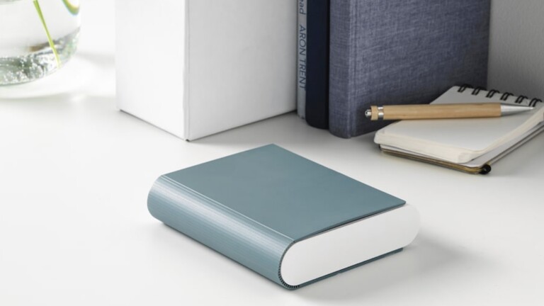 IKEA TJUGO sleek battery recharger powers 1–8 rechargeable batteries at the same time