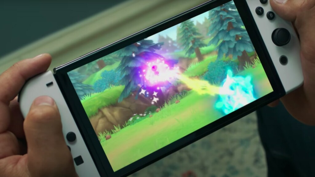 The Nintendo Switch OLED has a larger screen, increased storage, and LAN