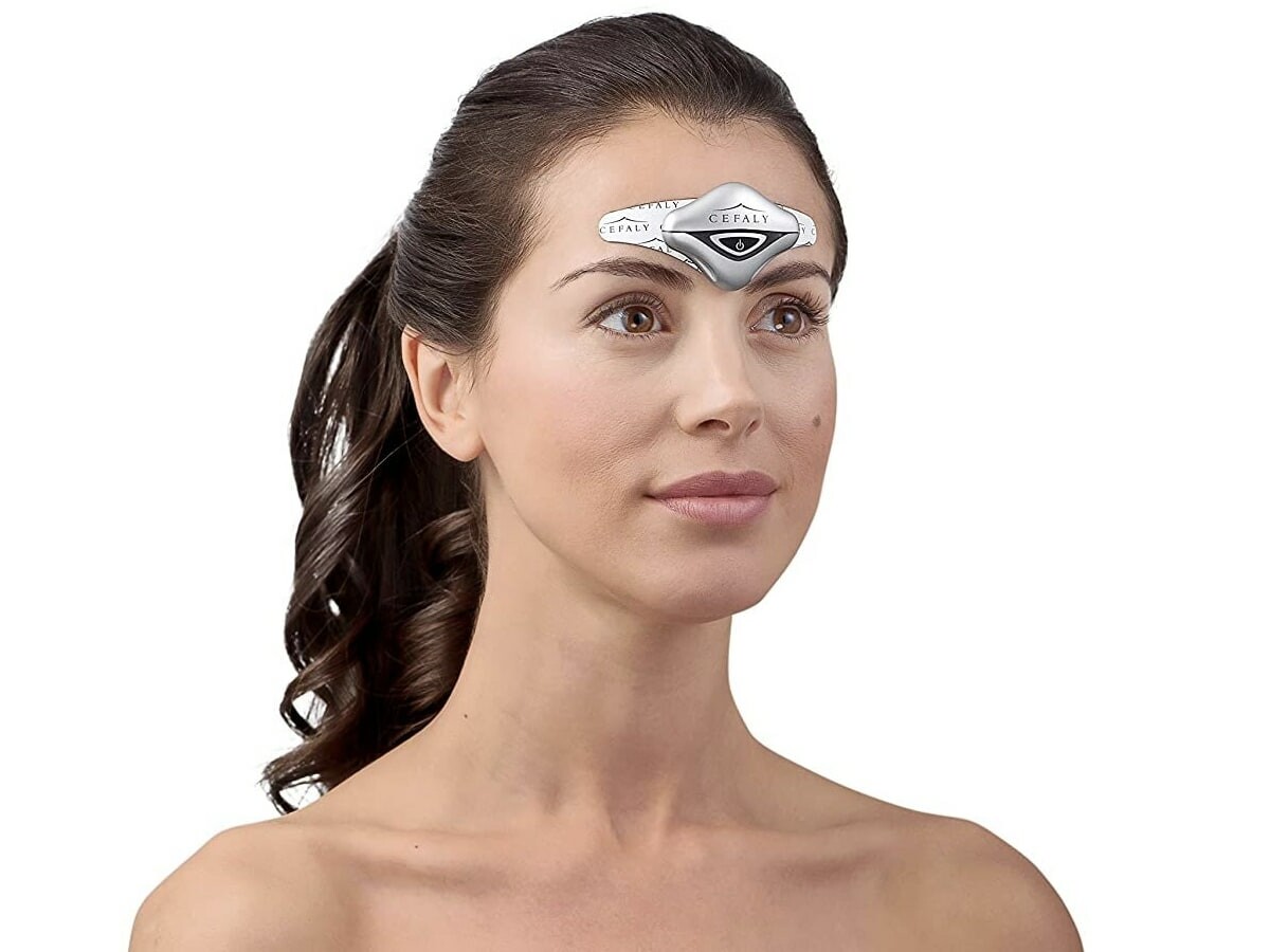 CEFALY Dual Migraine Treatment and Prevention Device uses electric