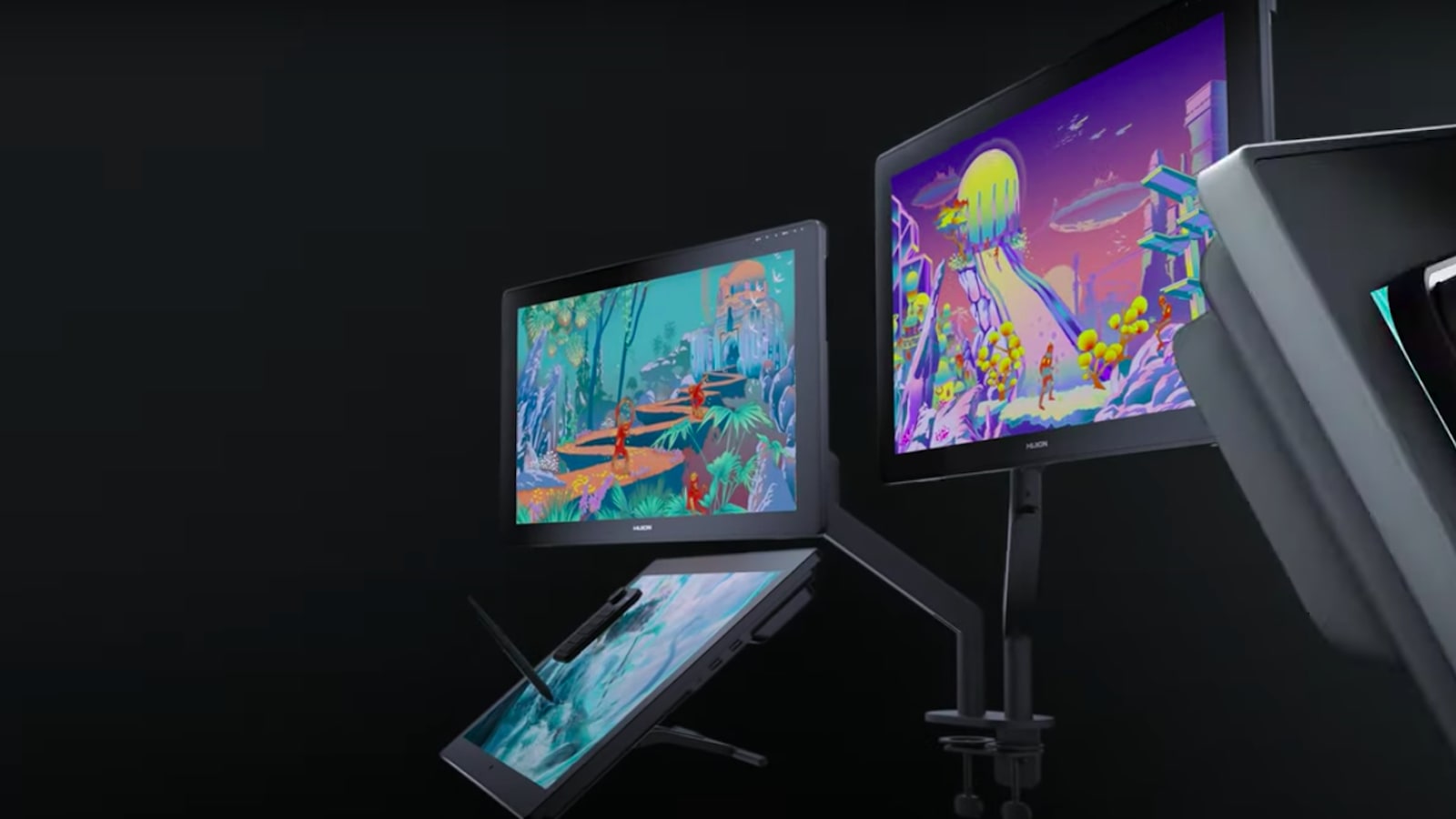 Huion Kamvas Pro 24 4K display features QLED, HDR, and Pen
