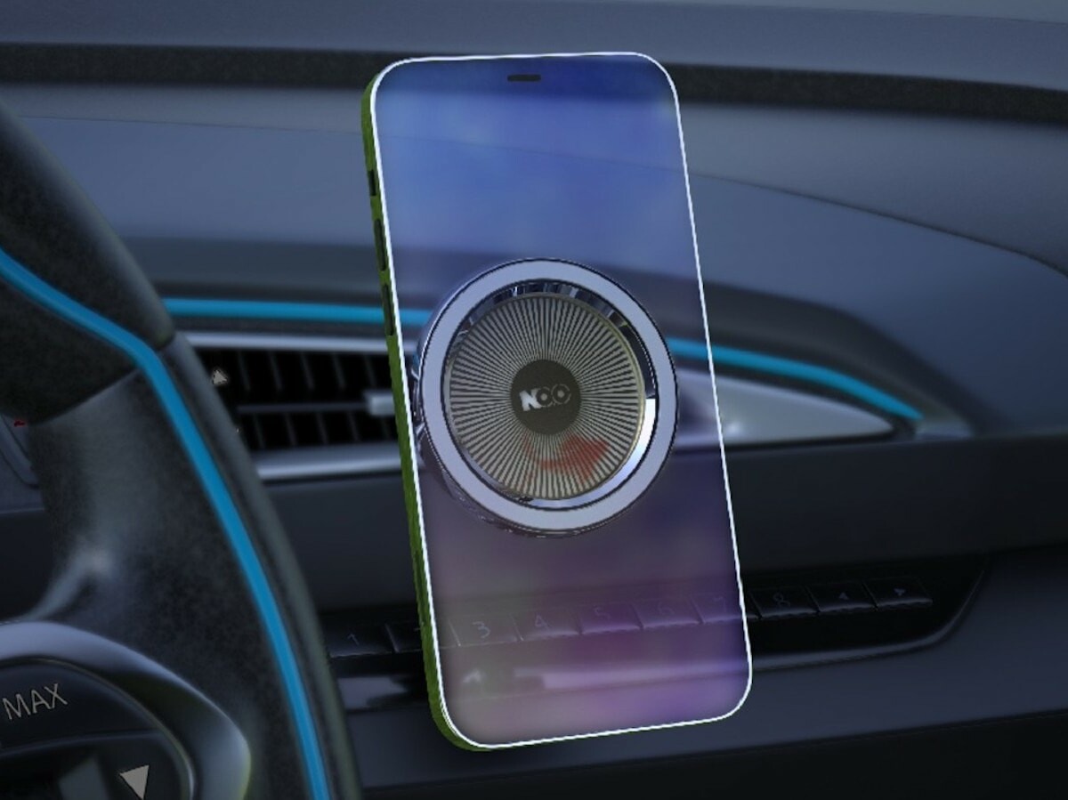 NUMBER ZERO 2.0 magnetic car vent phone mount holds your iPhone 12 securely in place