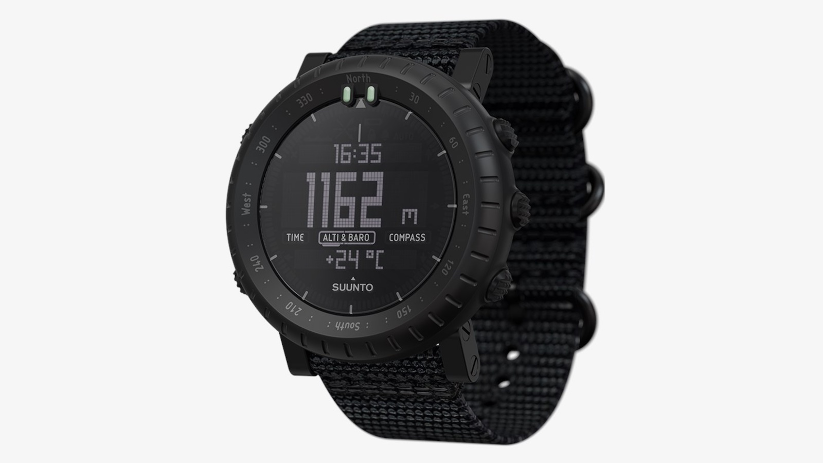 Suunto Core Alpha Stealth outdoor watch features an altimeter, a barometer,  and a compass » Gadget Flow