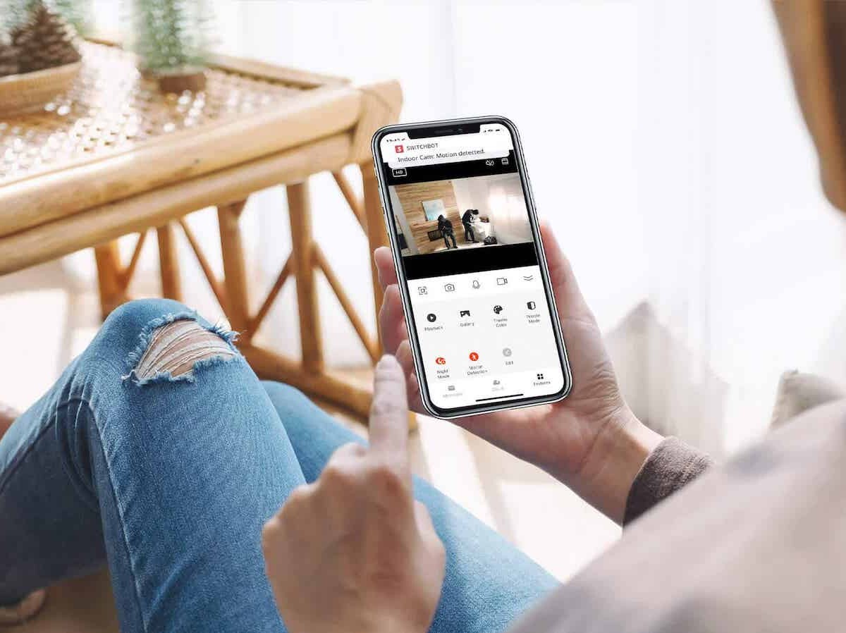 SwitchBot Security Smart Indoor Camera detects household motion and