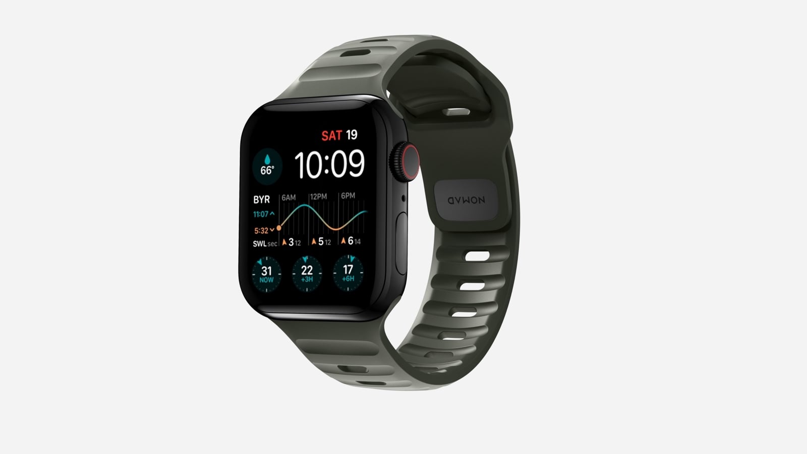 Nomad Sport Band for Apple Watch is waterproof, lightweight